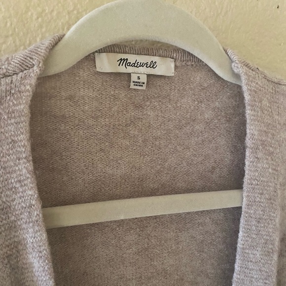 Madewell Kent Colorblock Open Front Cardigan - Picture 2 of 5